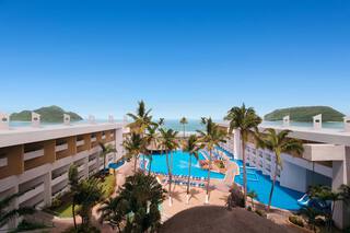 Aerial of El Cid Castilla Beach outdoor pool